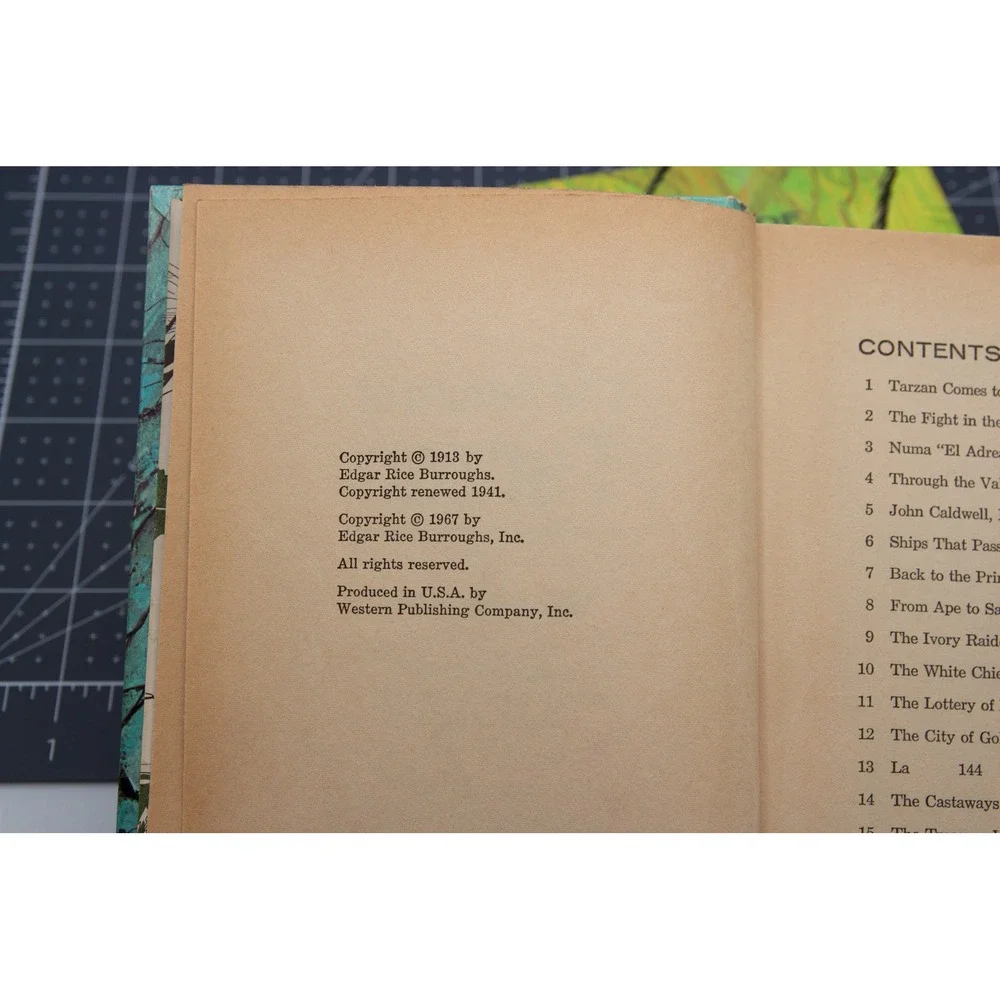 Vintage Tarzan Book Set Whitman Edgar Rice Burroughs Apes & Return 60s Hardcover